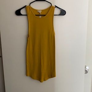 Free People Mustard Tank - MUST GO